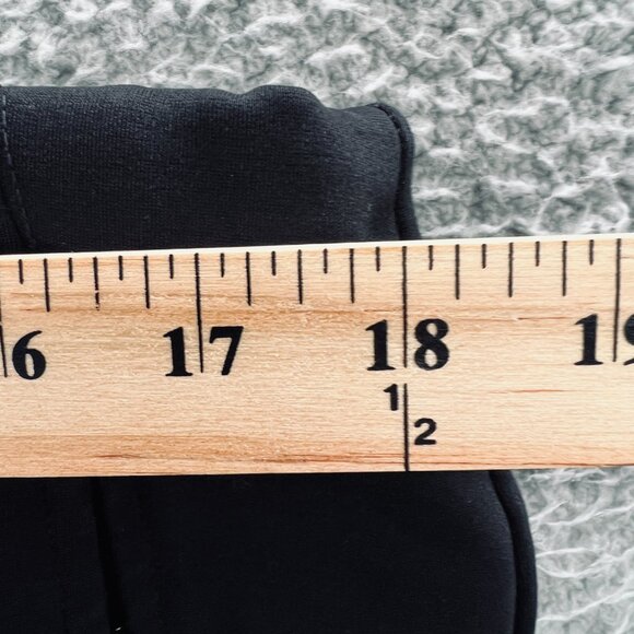 Chicos Womens Pants 2.5 Large 14 Black High Rise Pullover Zip Pockets Stretch - Picture 7 of 10